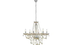 Basilano Kristallkrona 6-Arm 72cm Konjak