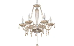 Basilano Kristallkrona 6-Arm 72cm Konjak