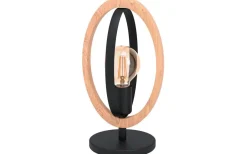 Basildon Bordslampa 35cm Trä/Svart