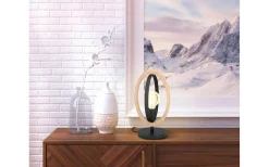 Basildon Bordslampa 35cm Trä/Svart