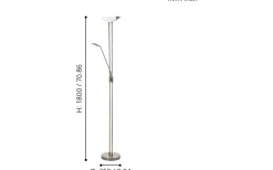 Baya Golvlampa 180cm LED 3000K 2,5+20W Brons