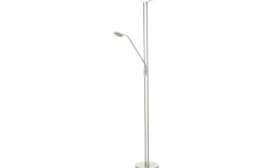 Baya Golvlampa 180cm LED 3000K 2,5+20W Matt Nickel