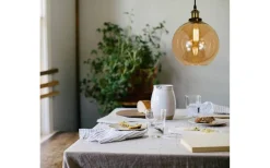 Beatrice Taklampa 25cm Amber