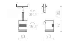 Beeba I 1-fas Spotlight Vit GU10