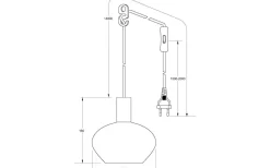 Bell Fönsterlampa 15cm Mässing/Amber