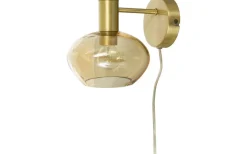 Bell Vägglampa Matt Mässing/Amber