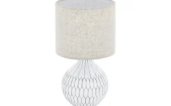 Bellariva Bordslampa 36cm Keramik Vit/Ljusbrun