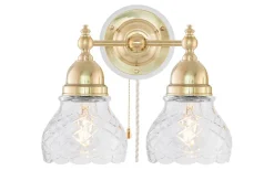 Bergman - Mässing / Brytare / Vitt fäste