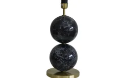 Bertone Lampfot 47cm Svart Marmor/Mässing