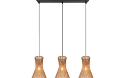 Bijou Taklampa 3-delat E27 brunt/pappersgarn