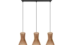 Bijou Taklampa 3-delat E27 brunt/pappersgarn