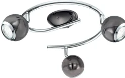 Bimeda Takspotlight 29cm GU10 LED 3000K 3x2,8W Nickel