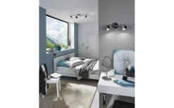 Bimeda Takspotlight 64cm GU10 LED 3000K 4x2,8W Nickel