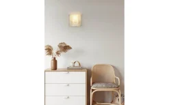 Bina Vägglampa E27 brun/bambu