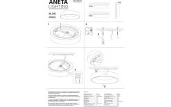 Blink Plafond 30cm LED 18W 3000K Vit IP54