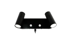 Blizz Vägglampa 2xGU10 Mini 26cm Svart