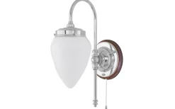 Blomberg - Förnicklad / Brytare / Brunt fäste