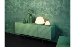 Bloom Bordslampa 30cm Satin Silver/Opal