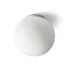Bolly Plafond 26cm Opal/Krom IP44