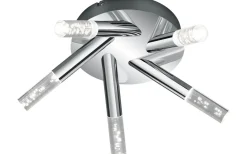 Bolsa H2O Plafond LED rund krom/bubbelglas IP44