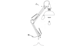 Borgillio Skrivbordslampa 71cm Krom