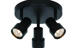 Boston Takspotlight 20cm Svart