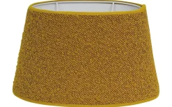 Boucle Lampskärm Oval 30cm Guldgul