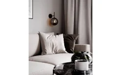 Boyle Vägglampa 31cm Rökgrå