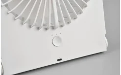 Breezy Bordsfläkt matt vit uppladdningsbar