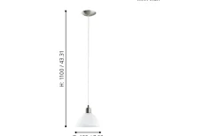 Brenda Fönsterlampa 19,5cm Vit