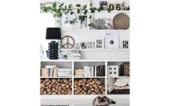 Bubbels Lampfot 49cm Black Marble