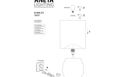 Bubbles Bordslampa 49cm Naturvit