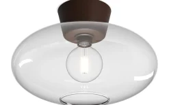 Bullo Plafond 38cm Oxid/Klarglas