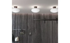 Bullo Plafond 38cm Oxid/Opalglas