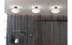 Bullo XL Plafond 38cm Mässing/Opal