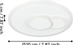 Cadegal Plafond 20cm LED 4000K 8W Vit