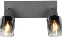 Cadiz Spotlight 2-delad E14 antracit/förkromad