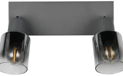 Cadiz Spotlight 2-delad E14 antracit/förkromad