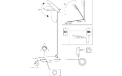 Cajero Skrivbordslampa 50cm USB LED 4000K 4,5W Vit