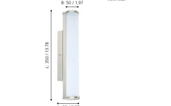 Calnova Vägglampa 35cm LED 4000K 7W Nickel IP44