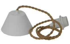 Canberra Upphänge E27 1,2m Twistad Natur/Vit