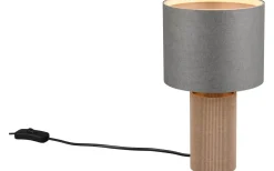 Canio Bordslampa 27cm E27 trä/grå