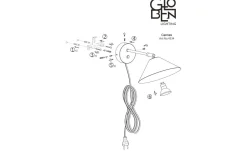 Cannes Vägglampa 20cm Mud