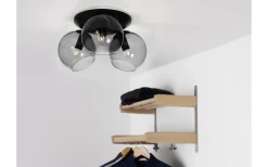 Capella Plafond 3L 37cm Svart/Rök