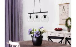 Capella Taklampa 3L Svart/Klar