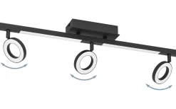 Cardillio 2 Takspotlight 39cm LED 3000K 3x3,2W + 2x3,3W Svart