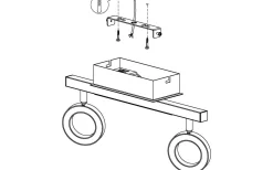 Cardillio Takspotlight 39cm LED 3000K 2x3,2W + 3,3W Krom
