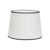 Carolin Lampskärm Ø20cm Vit med svarta band