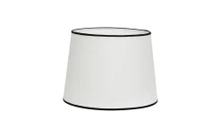 Carolin Lampskärm Ø20cm Vit med svarta band