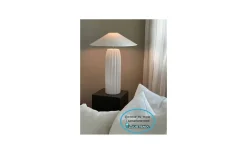 Carolin Låg Lampskärm Ø50cm Vit